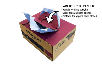 TASKBrand® A115 Spunlace Interfold Wiper, Case of 150 (HOSN-A115ITB)