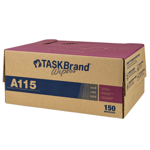 TASKBrand® A115 Spunlace Interfold Wiper, Case of 150 (HOSN-A115ITB)