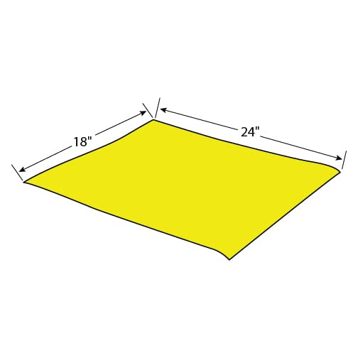 TASKBrand® DS-M Mineral Oil Treated Duster, Yellow, 24"x18", Medium Duty, Flat, 50/Pack, 10 Packs/Case (HOSN-DSMFPY)