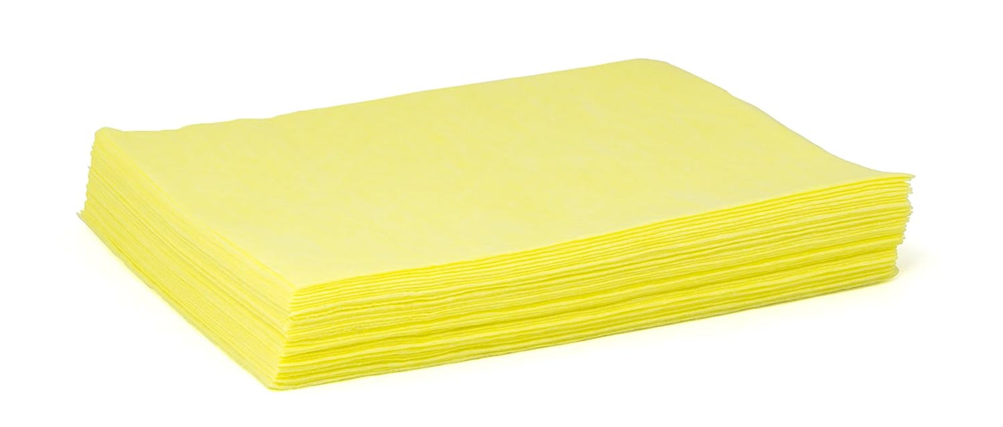 TASKBrand® DS-M Mineral Oil Treated Duster, Yellow, 17"x12", Medium Duty, 1/4 Fold, 40/Pack, 10 Packs/Case (HOSN-DSMQPY)