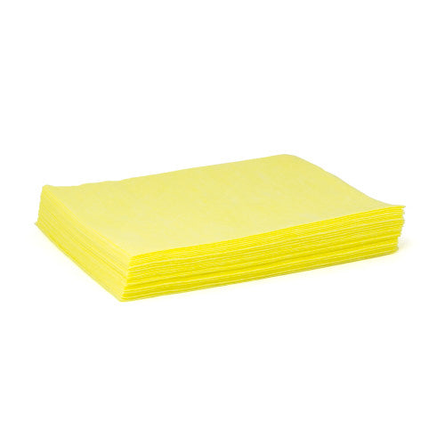 TASKBrand® DS-M Mineral Oil Treated Duster, Yellow, 24"x21", Medium Duty, 1/4 Fold, 50/Pack, 8 Packs/Case (HOSN-DSMQPY2)