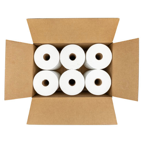 TASKBrand® E25 Economy Series Scrim Wipers, White, 9"x275', Continuous Roll, 6 Rolls/Case (HOSN-E025RBW)