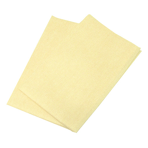 Hospeco® Saniworks® Open Weave Deluxe Towels, Poly/Rayon, Yellow, 13x21, 1/4 Fold, Case of 150 (HOSN-F220QCY)