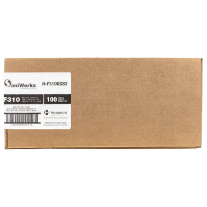 Hospeco® Deluxe Towel, Blue, 13x21, Quarter Fold, Case of 100 (HOSN-F310QCB2)