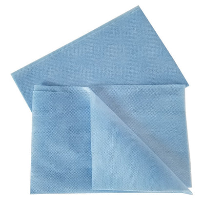 Hospeco® Saniworks® Deluxe Towels, Poly/Rayon, Blue, 13x21, 1/4 Fold, Case of 150 (HOSN-F310QCBA)