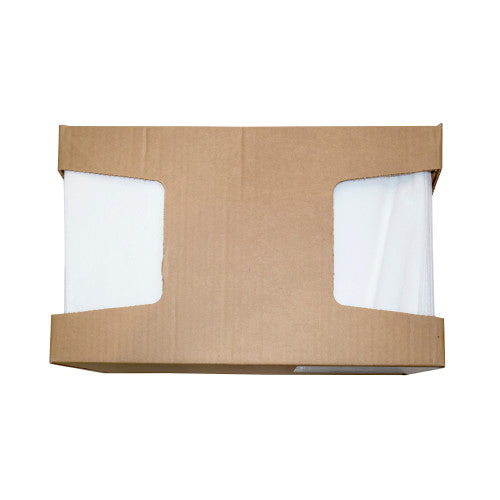 Hospeco® SaniWorks® Deluxe Towels, Poly/Rayon, 13"x17", 1/4 Fold, 150/Case, White (HOSN-F310QCW3A)
