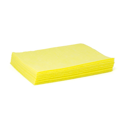 Hospeco® DS-M Mineral Oil Treated Duster, Yellow, 24"x21", Medium Duty, 1/4 Fold, 50/Pack, 8 Packs/Case (HOSN-GDSMQPY2)