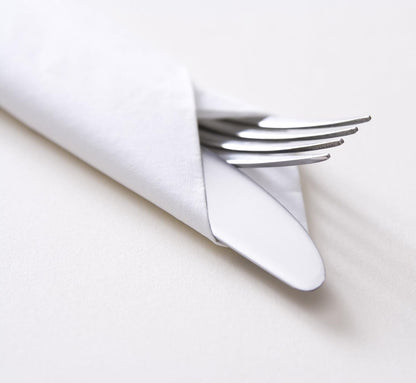 Hospeco® SaniWorks® Topline® Linen Replacement Napkin, DRC, Flat, 14"x14", White, 1000/Case (HOSN-LRVDFBW2)