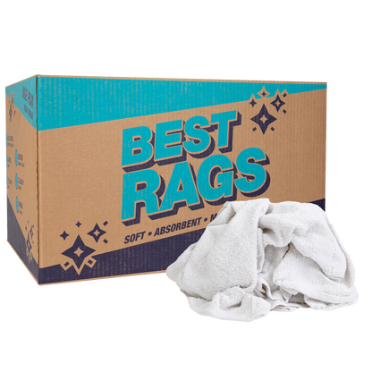 Hospeco® W11 Washcloth Size Terry Wipers White, 25lb Box (HOSN-W11-25)