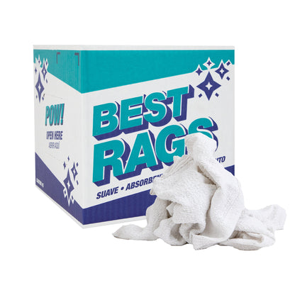Hospeco® W11 Washcloth Size Terry Wipers White, 5lb Box (HOSN-W11-5)