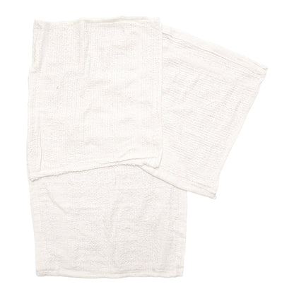 Hospeco® W11 Washcloth Size Terry Wipers White, 25lb Box (HOSN-W11-25)
