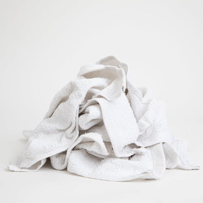 Hospeco® W11 Washcloth Size Terry Wipers White, 5lb Bag, Case of 8 Bags (HOSN-W11-5BG-CS)