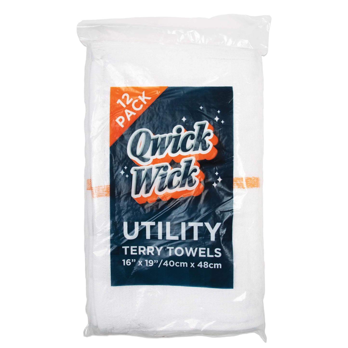 Hospeco® Qwick Wick Bar Mop Towel 30oz Gold Stripe, Case of 60 (HOSN030-G65-5DZ)