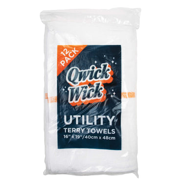 Hospeco® Qwick Wick Bar Mop Towel 30oz Gold Stripe, Case of 60 (HOSN030-G65-5DZ)