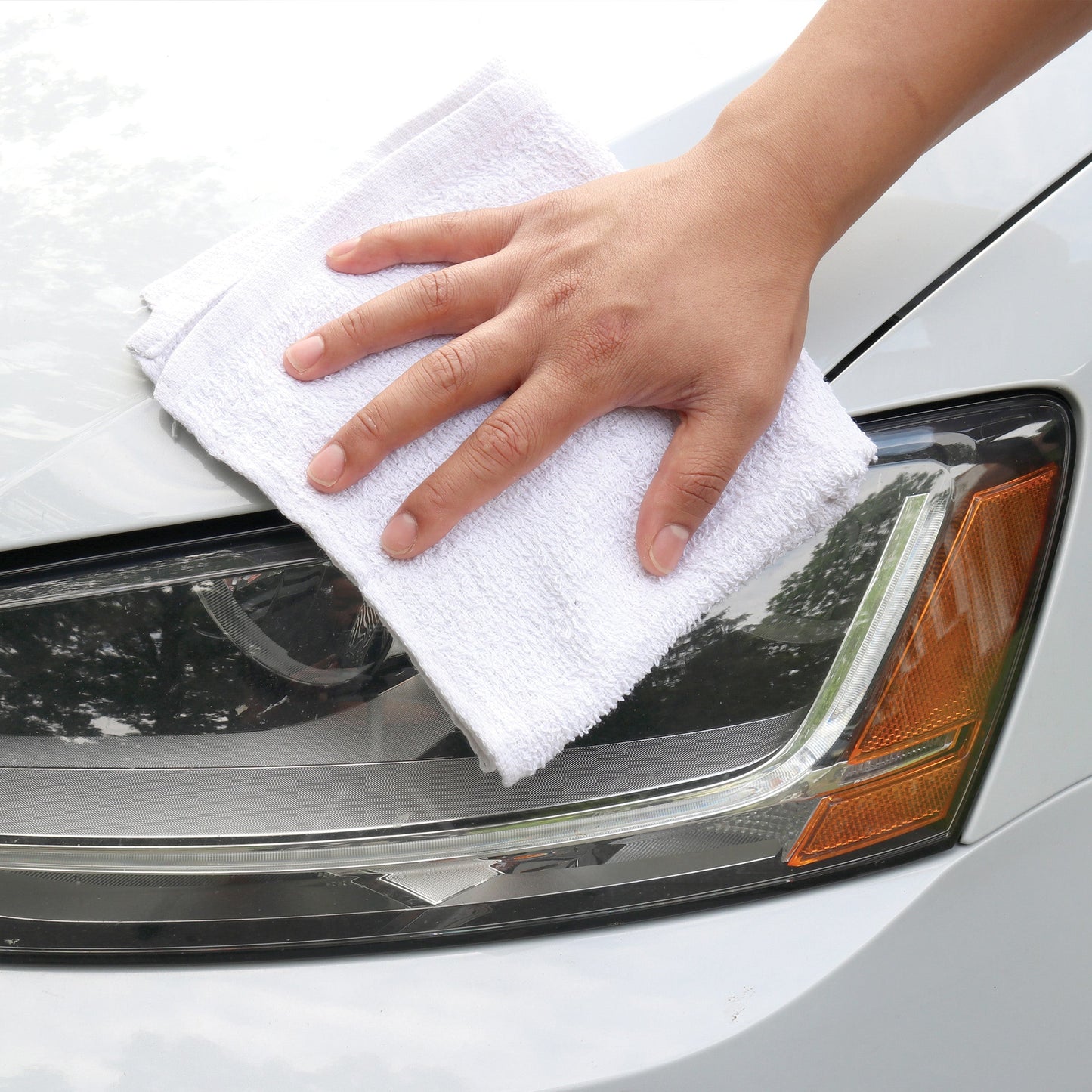 Hospeco® Terry Towel White Cotton Cleaning Cloths 16x19, Case of 160 (HOSAT-TT10-16)