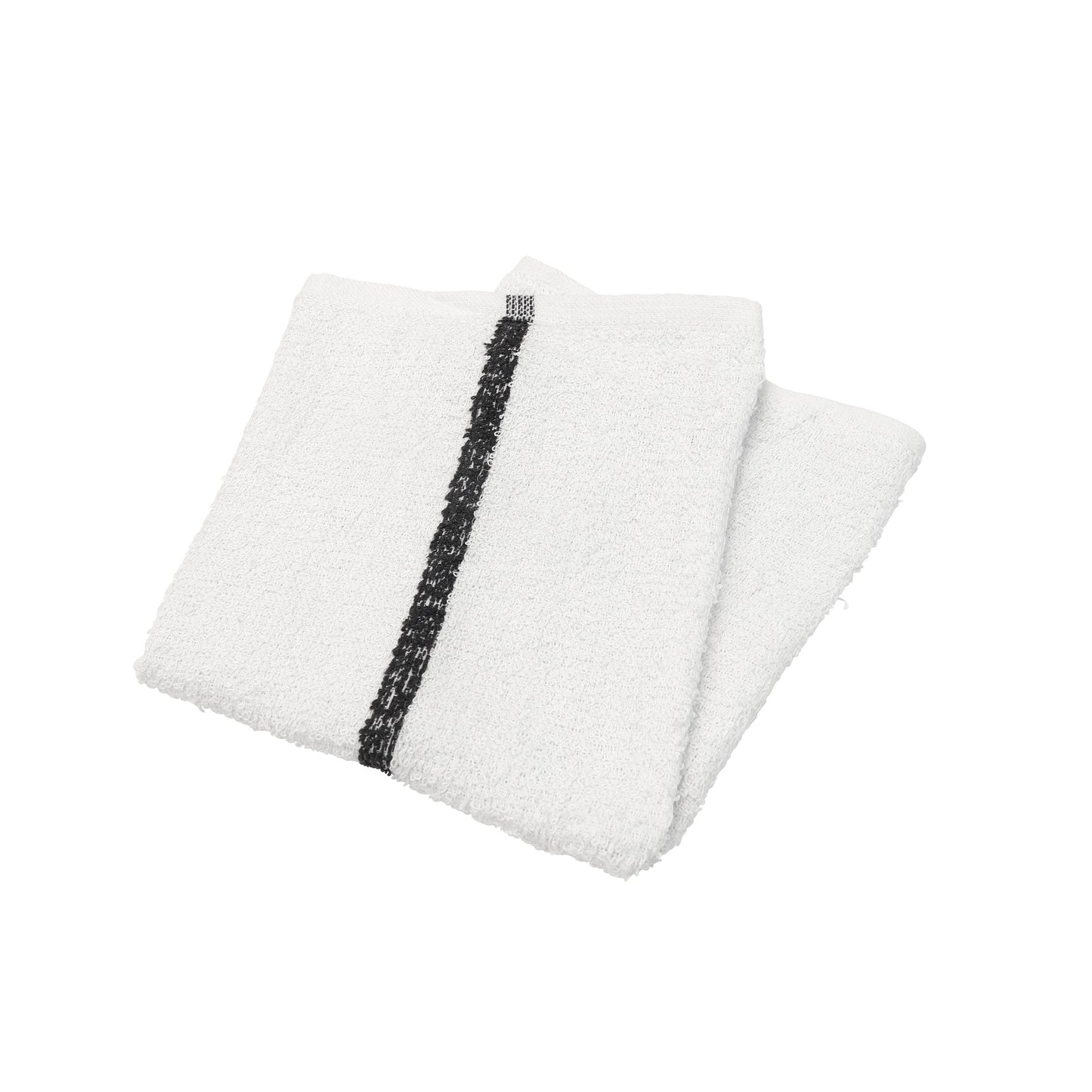 Hospeco® Qwick Wick Bar Mop Towel 30oz Black Stripe, Case of 60 (HOSN030-W65BLK-5DZ)