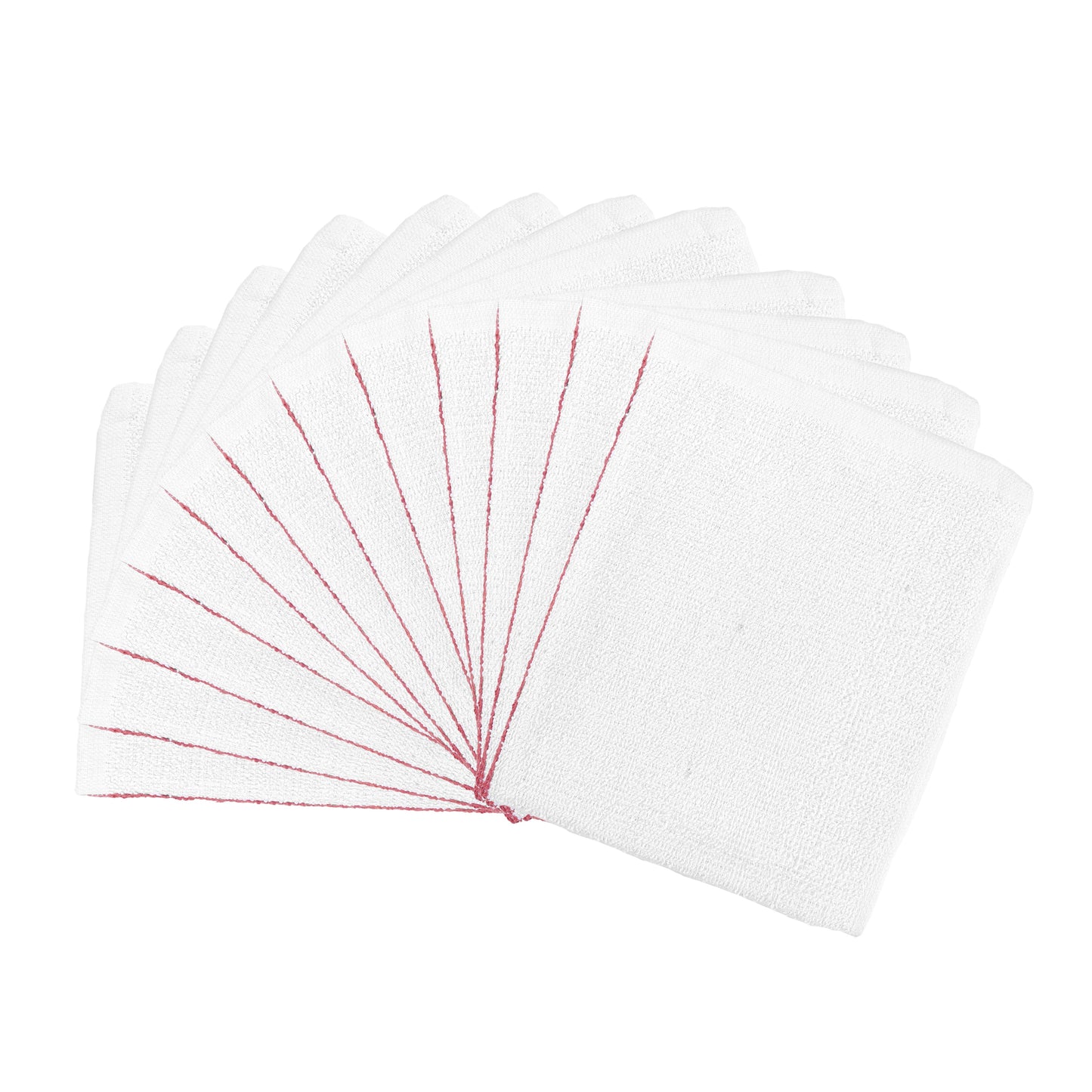 Hospeco® Qwick Wick Bar Mop Towel 30oz Red Stripe, Case of 60 (HOSN030-W65RD-5DZ)