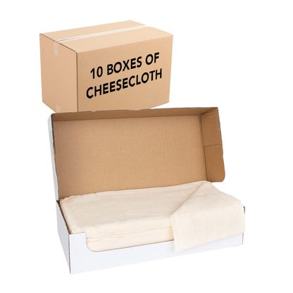 Hospeco® Unbleached Cheesecloth Box 32x28, Grade 60, Case of 10 Boxes (HOSN060-W37)