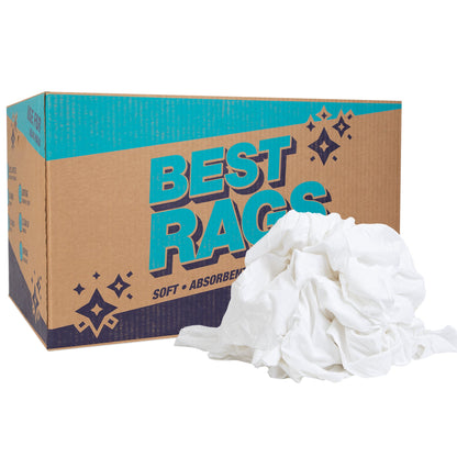 Arkwright Home W43 T-Shirt Cleaning Rags White New 25lb Box (N2-W43-25)