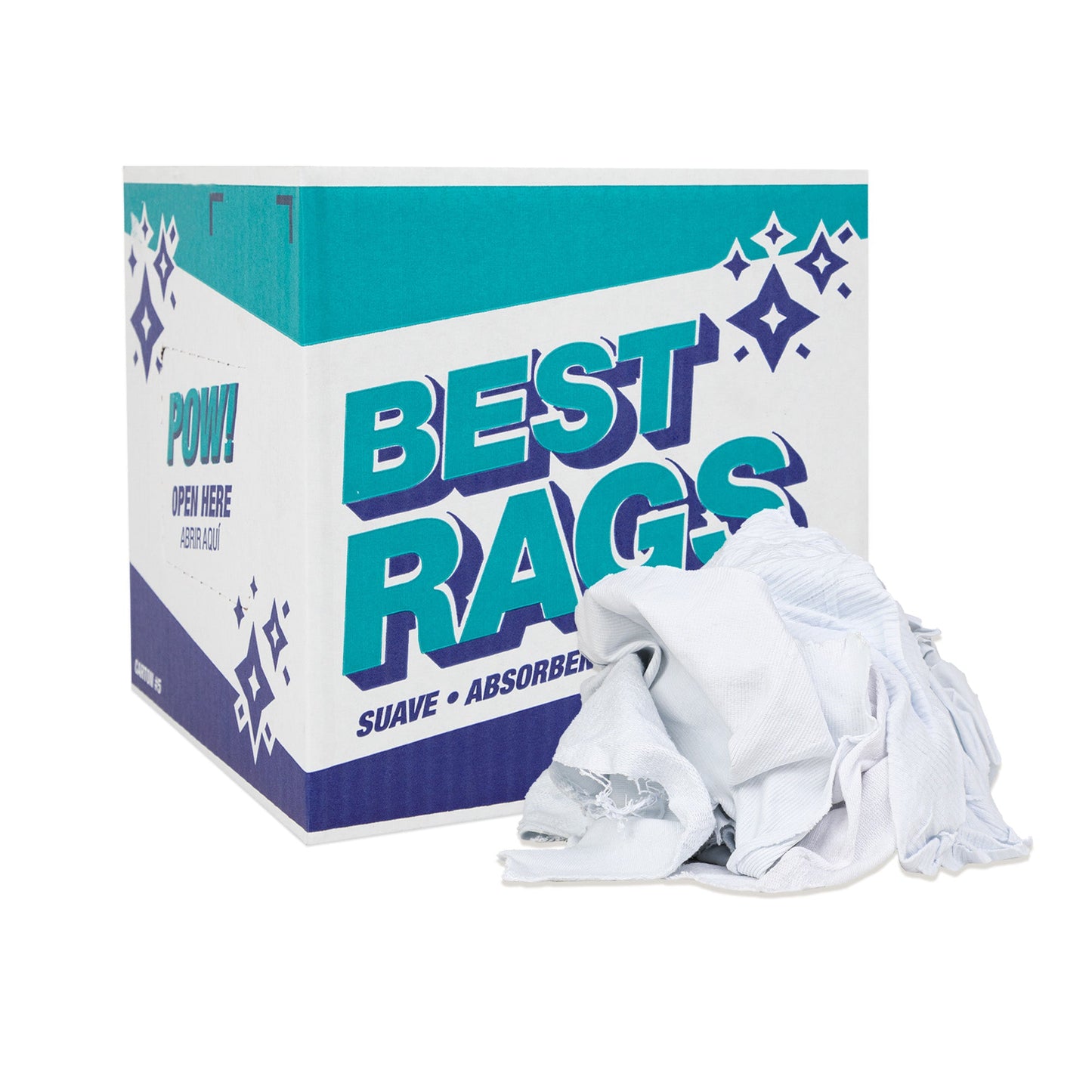 Arkwright Home WPK Optimal White T-Shirt Wipers New 5lb Box (N-WPK-5)