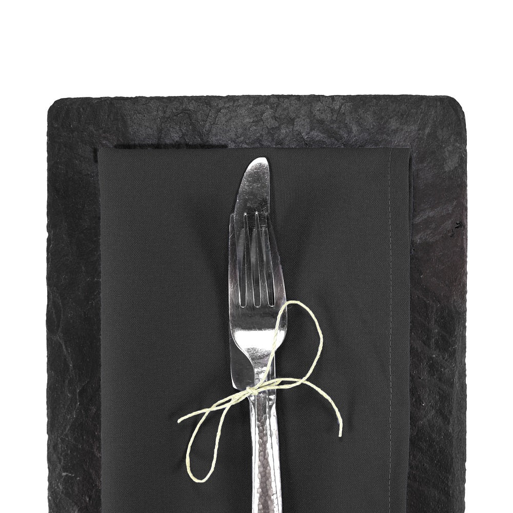 Hospeco® Mariposa Poly Spun NaPackin 20x20 Black, 300/Case (HOSNAP-B-SPUN-CS)