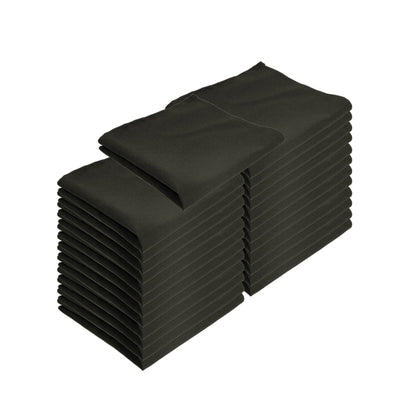 Hospeco® Mariposa Poly Spun NaPackin 20x20 Black, 300/Case (HOSNAP-B-SPUN-CS)