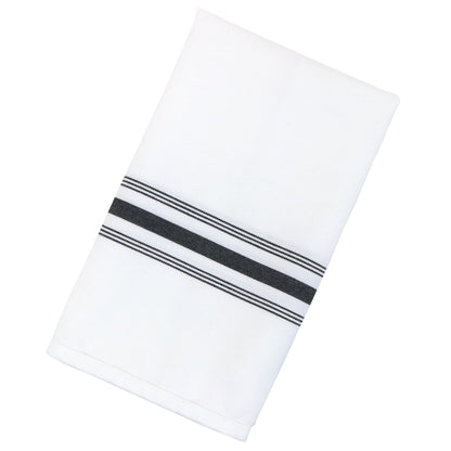 Arkwright Home® Mariposa Bistro NaPackin 18x22 Black Stripe, 12/Pack (BISTRO-BL)