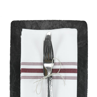 Arkwright Home® Mariposa Bistro NaPackin 18x22 Burgundy Stripe, 120/Case (BISTRO-BUR-CS)