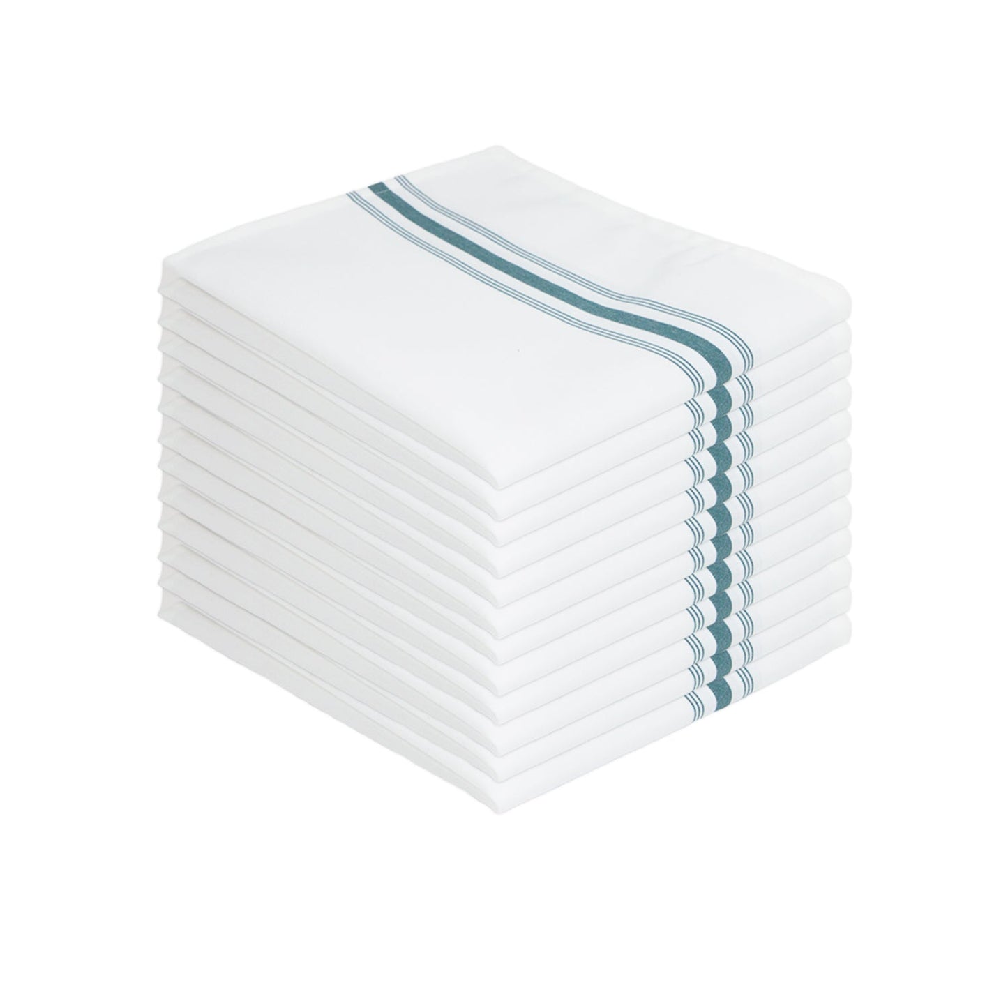Arkwright Home® Mariposa Bistro NaPackin 18x22 Hunter Green Stripe, 120/Case (BISTRO-HG-CS)