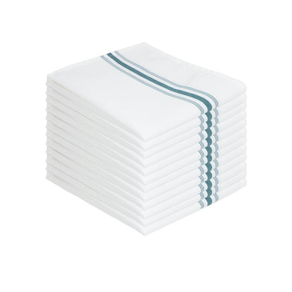 Arkwright Home® Mariposa Bistro NaPackin 18x22 Hunter Green Stripe, 120/Case (BISTRO-HG-CS)