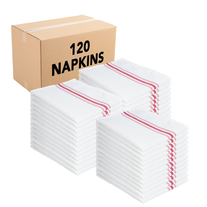 Arkwright Home® Mariposa Bistro NaPackin 18x22 Red Stripe, 12/Pack (BISTRO-R)