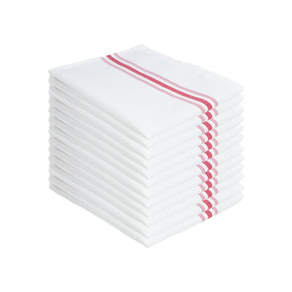 Arkwright Home® Mariposa Bistro NaPackin 18x22 Red Stripe, 120/Case (BISTRO-R-CS)