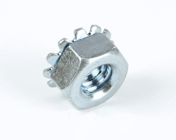 Nieco 5553 Nut, Kep, 1/4-20, Zinc Plated (NC5553)