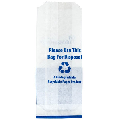 Hospeco® Necessities® Courtesy Disposal Bags, White & Blue, 500/Case (HOSNEC-500)