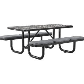 Global Industrial Seat Cushion For Picnic Table Benches, Gray, 2/Pack (WB277CP66)