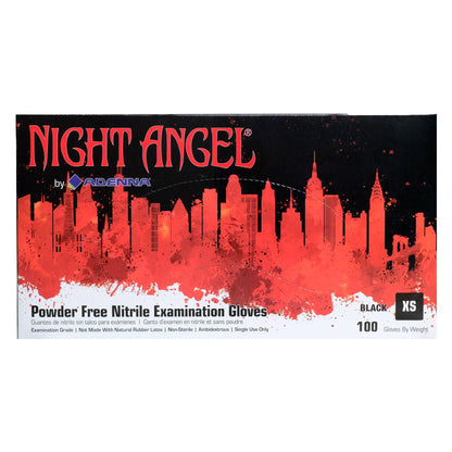 Art Noir® Nitrile Powder Free 4 mil Exam Gloves, Black, XS, Case of 1000 (HOSNGL220)
