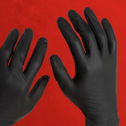 Art Noir® Nitrile Powder Free 6 mil Exam Gloves, Black, Med, Case of 1000 (HOSSHD935)