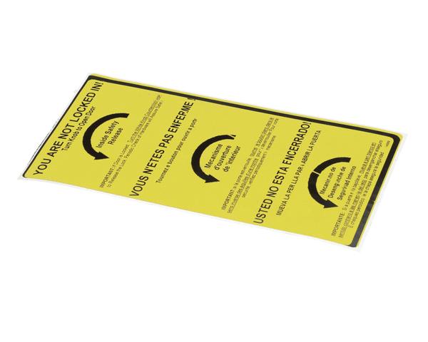 Norlake 146868 Safety Sticker (NOR146868)