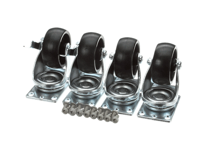 Norlake 160620 Caster Kit Plate Type (Set Of (NOR160620)