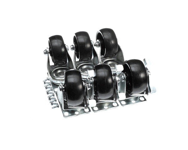 Norlake 160621 Caster Kit Plate Type (Set Of (NOR160621)