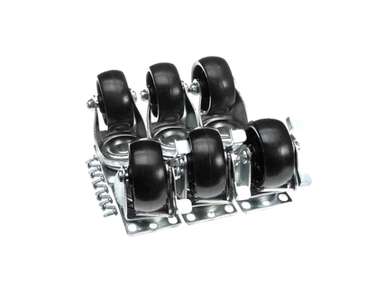 Norlake 160621 Caster Kit Plate Type (Set Of (NOR160621)