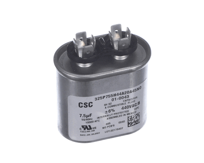 Nortek 01-0043 Run Cap,Oval,440V,7.5Uf (NTK01-0043)