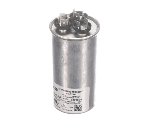 Nortek 01-0276 Run Cap,Dual Round,370V,7.5+60Uf (NTK01-0276)