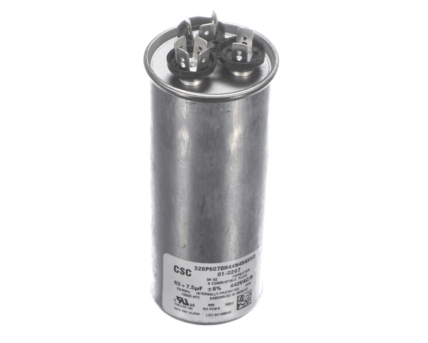 Nortek 01-0297 Run Cap,Dual Round,440V,7.5+60Uf (NTK01-0297)