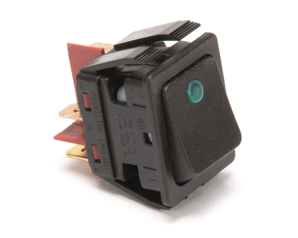 Newco 781870 Switch,Black Rocker W/Grn (NW781870)