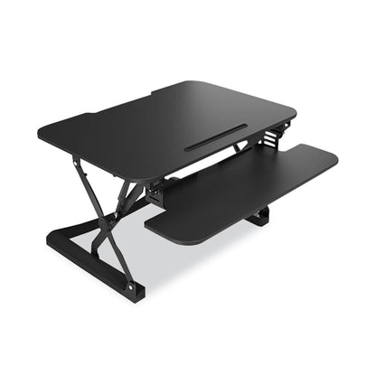 NXT Technologies Adjustable Sit/Stand Workstation Riser, 35" x 32" x 5.9" to 19.6", Black (NXT50710)