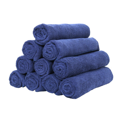 Hospeco® Microfiber Cloth 16x27 300 GSM Tri-Fold Navy, 12/Pack (HOSMFC3001627NV)
