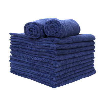 Hospeco® Microfiber Cloth 16x27 300 GSM Tri-Fold Navy, 12/Pack (HOSMFC3001627NV)