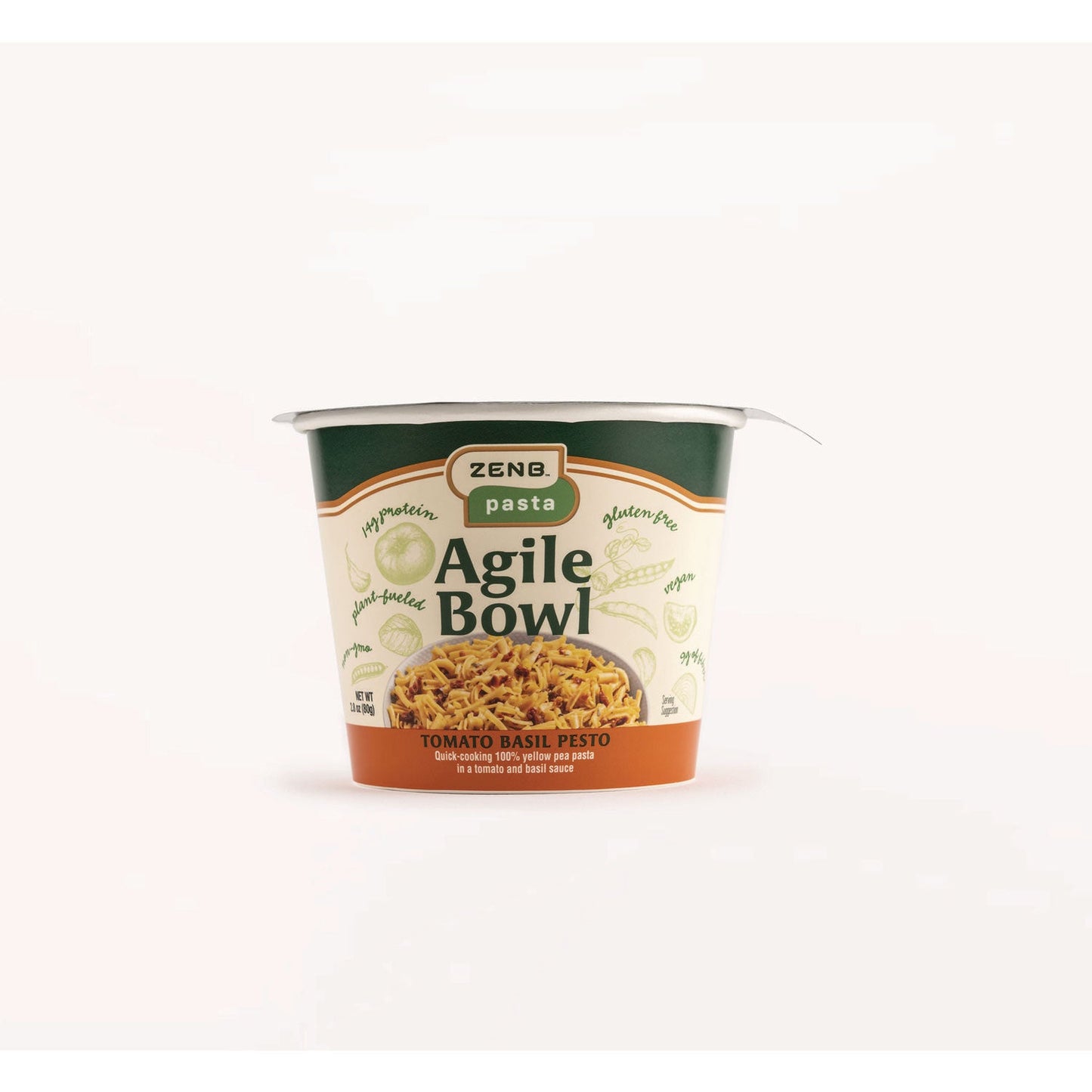 ZenB Instant Meals, Tomato Basil Pesto Pasta, 2.8 oz Bowl, Dozen (OFX02816)