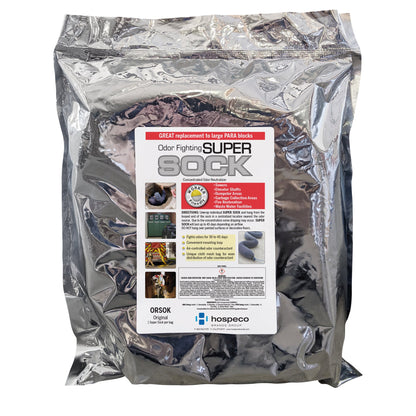 Hospeco® Odor Fighting Super Sock, 34", 4/Case, Original (HOSORSOK)